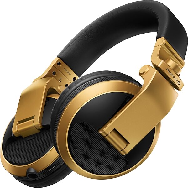 Pioneer DJ HDJ-X5BT Wireless Bluetooth DJ Headphones, Gold, Scratch and Dent, Action Position Back