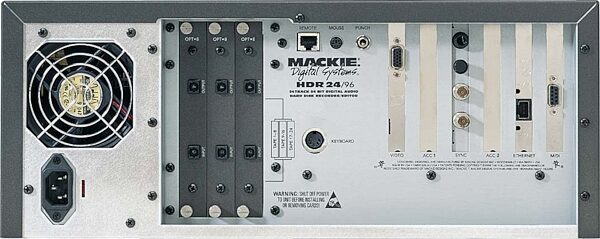 Mackie HDR2496 24-Bit 24-Track Hard Disc Recorder, Rear