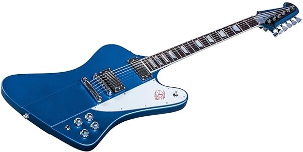 Gibson 2017 HP Firebird Electric Guitar (with Case), Pelham Blue Closeup
