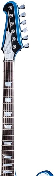 Gibson 2017 HP Firebird Electric Guitar (with Case), Pelham Blue Headstock