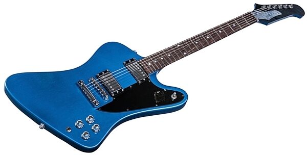 Gibson 2017 HP Firebird Studio Electric Guitar (with Gig Bag), Pelham Blue Closeup