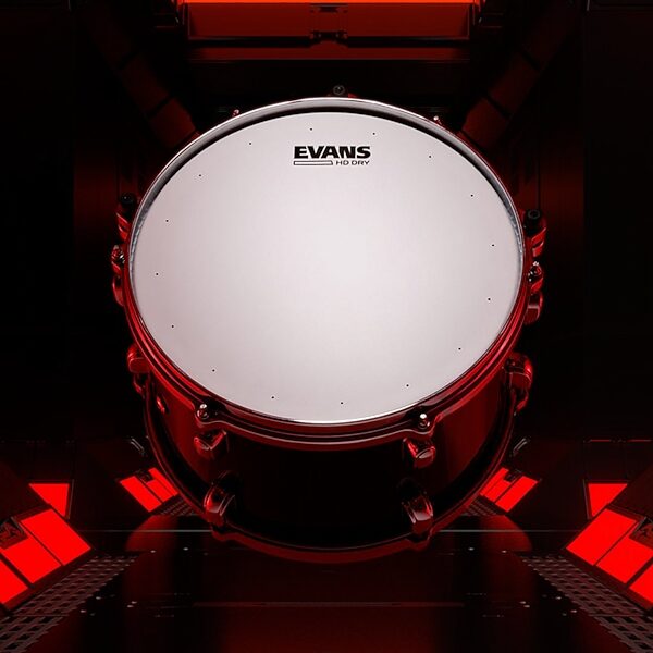 Evans Genera HDD Dry Coated Snare Drumhead, 12 inch, Action Position Back