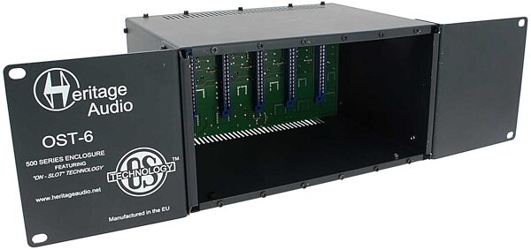 Heritage Audio OST-6 500 Series Slot Rack, 6-Module, Angle
