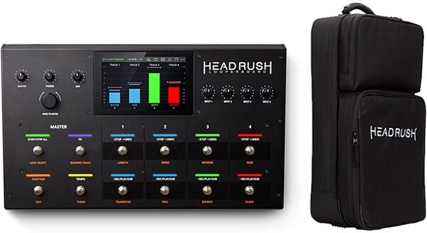 HeadRush Looperboard Performance Looper and Effects Processor Pedal, Bundle with HeadRush Backpack, headrush
