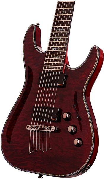 Schecter C-7 Hellraiser FR Electric Guitar with Floyd Rose, Black Cherry - Body