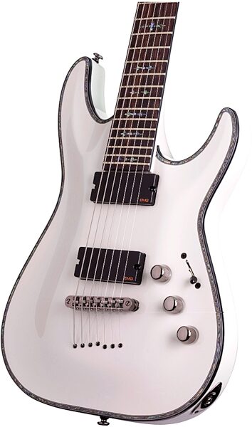 Schecter C-7 Hellraiser 7-String Electric Guitar, White - Body