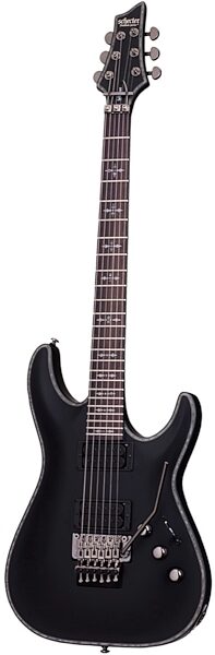 Schecter Hellraiser C-1 Passive FR Electric Guitar, Satin Black