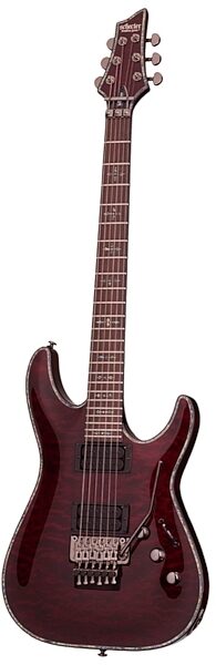 Schecter Hellraiser C-1 Passive FR Electric Guitar, Black Cherry