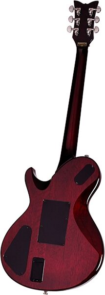 Schecter Hellraiser SOLO6 FR Electric Guitar with Floyd Rose, Black Cherry - Back