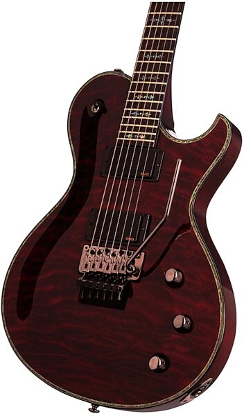 Schecter Hellraiser SOLO6 FR Electric Guitar with Floyd Rose, Black Cherry - Body