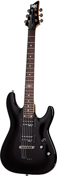SGR by Schecter C1 Electric Guitar with Gig Bag, Gloss Black