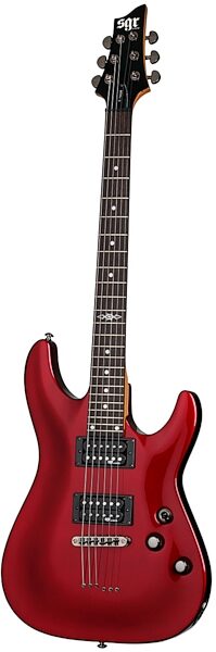 SGR by Schecter C1 Electric Guitar with Gig Bag, Metallic Red
