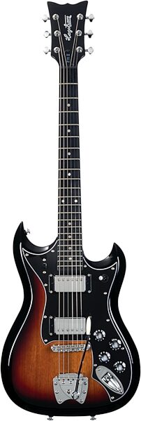 Hagstrom Retroscape H-IIN HB Electric Guitar, Action Position Back