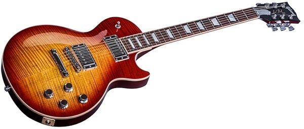 Gibson 2017 HP Les Paul Traditional Electric Guitar (with Case), Heritage Cherry Sunburst Closeup