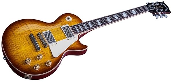 Gibson 2016 HP Les Paul Traditional Premier Electric Guitar (with Case), Ice Tea Closeup