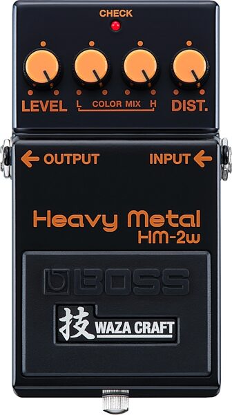 Boss HM-2w Waza Craft Heavy Metal Distortion Pedal, New, Action Position Front
