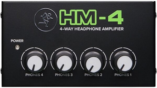 Mackie HM-4 4-Way Headphone Amplifier, New, Main