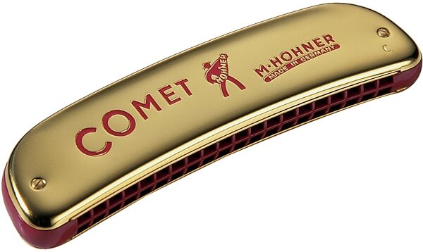 Hohner 2504 Comet 40 Harmonica, Key of C, Action Position Back