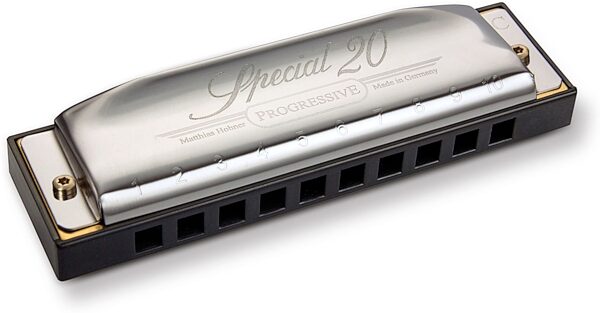Hohner SPC20 Special 20 Harmonica, Key of A, Action Position Back