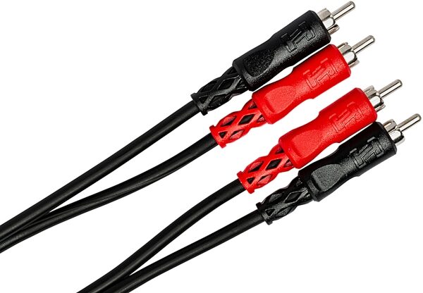 Hosa CRA-200RR Dual Right Angle RCA to RCA Stereo Interconnect Cable, 1 meter, CRA-201RR, Main