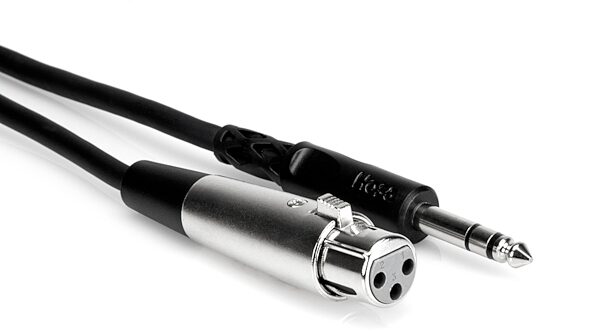 Hosa STXF Female XLR to Male 1/4" TRS Interconnect Cable, 2 foot, STX-102F, Main