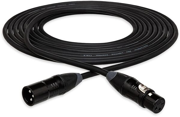 Hosa DMX-400 Series Cable, 15 foot, DMX-415, Action Position Front