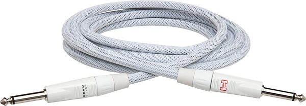 Hosa Limited Edition Pro Series Guitar Cable, White, 10 foot, HGTR-010LE, Action Position Front