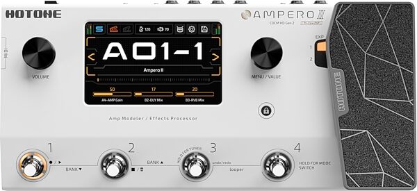 Hotone Ampero II Amp Modeler and Effects Processor, New, Action Position Back