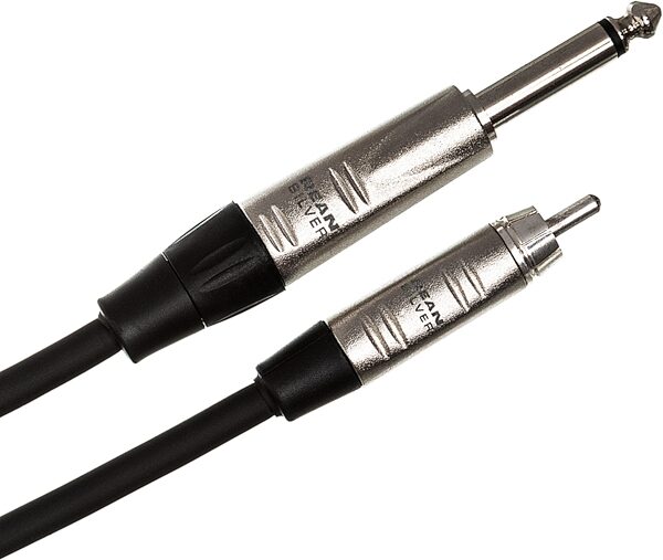 Hosa HPR-000 Pro Unbalanced REAN 1/4-Inch TS to RCA Interconnect Cable, 3 foot, HPR-003, Action Position Back