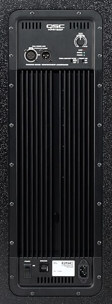 QSC HPR152i 2-Way Powered Loudspeaker (500 Watts, 1x15 in.), Rear, Amp Detail