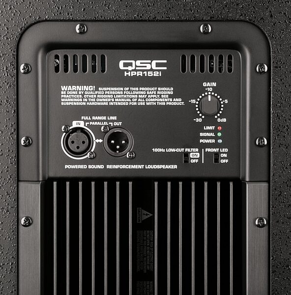 QSC HPR152i 2-Way Powered Loudspeaker (500 Watts, 1x15 in.), Controls