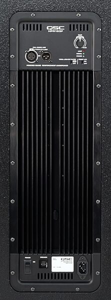 QSC HPR153i 3-Way Powered Loudspeaker (600 Watts, 1x15 in.), Rear, Amp Detail