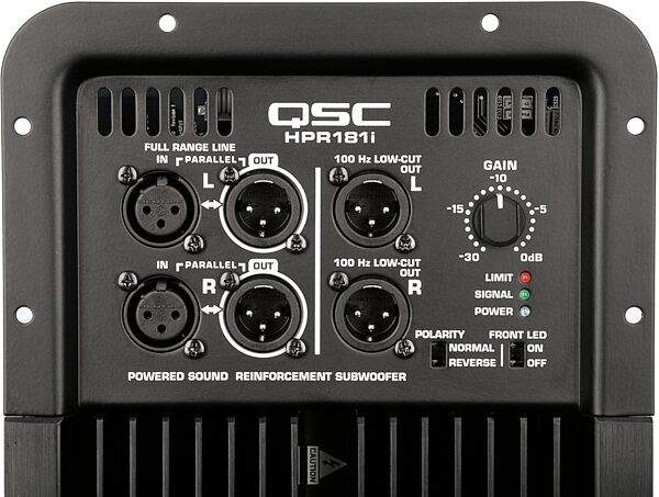QSC HPR181i Powered Subwoofer (700 Watts, 1x18 in.), Controls