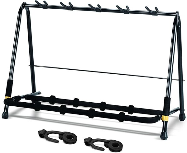 Hercules Multi-Guitar Display Rack, 5-Space, 5-Space, GS525BP-HA205, with Two HA205 Expansion Packs, Main