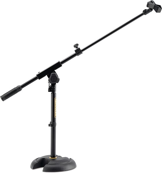Hercules MS120B H-Base Low Profile Boom Microphone Stand, New, Action Position Back