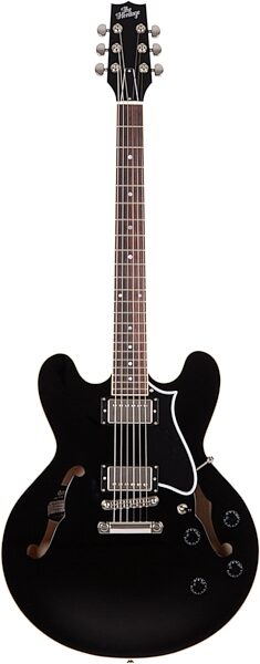 Heritage Standard H-535 Semi-Hollowbody Electric Guitar, Ebony, Action Position Back