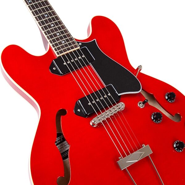 Heritage Standard H-530 Hollowbody Electric Guitar, Transparent Cherry, Action Position Back