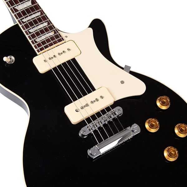 Heritage Standard H-150 P90 Electric Guitar, Ebony, Action Position Back