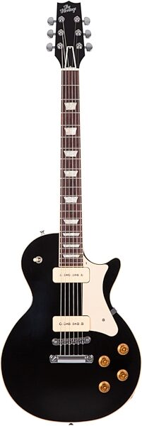 Heritage Standard H-150 P90 Electric Guitar, Ebony, Action Position Back