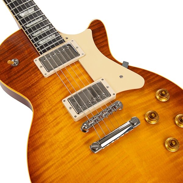 Heritage Custom Core H-150 Plain Top Electric Guitar, Dirty Lemon Burst, Action Position Back