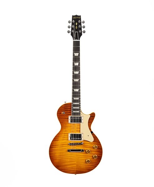 Heritage Custom Core H-150 Plain Top Electric Guitar, Dirty Lemon Burst, Action Position Back