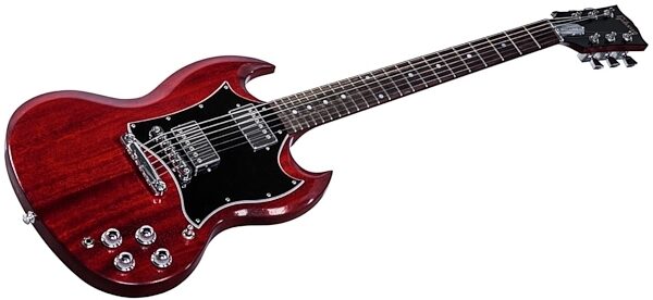 Gibson 2017 HP SG Faded Electric Guitar (with Gig Bag), Worn Cherry Closeup