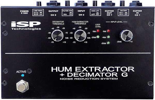 ISP Technologies Hum Extractor 2-Channel Noise Reducer Pedal, New, Action Position Back