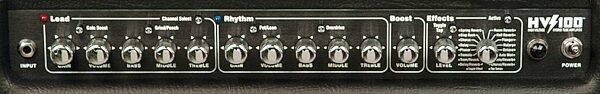 Kustom HV100 Guitar Combo Amplifier (100 Watts, 2x12 in.), Control Panel