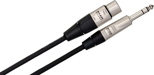 Hosa HXS-000 Pro Balanced REAN XLR Female to 1/4-Inch TRS Interconnect Cable, 50 foot, HXS-050, Action Position Back