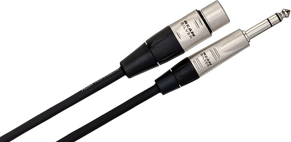 Hosa HXS-000 Pro Balanced REAN XLR Female to 1/4-Inch TRS Interconnect Cable, 100 foot, HXS-100, Action Position Back