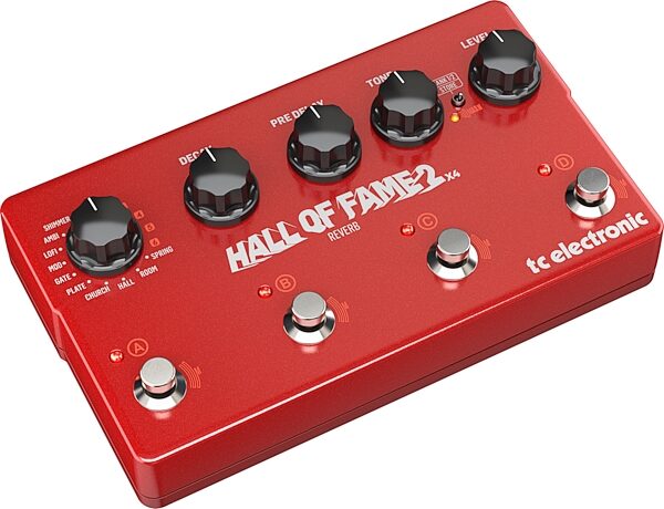TC Electronic Hall of Fame 2X4 Reverb Pedal, Action Position Back