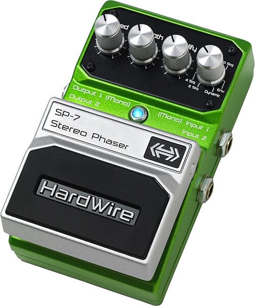HardWire SP-7 Stereo Phaser Pedal, Angle