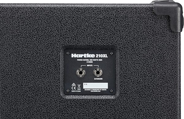Hartke 210XL V2 Bass Speaker Cabinet (200 Watts, 2x10"), 8 Ohms, Action Position Back