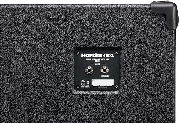 Hartke 410XL V2 Bass Speaker Cabinet (400 Watts, 4x10"), 8 Ohms, Action Position Back